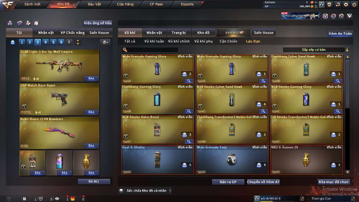 shop acc cf uy tin gia re